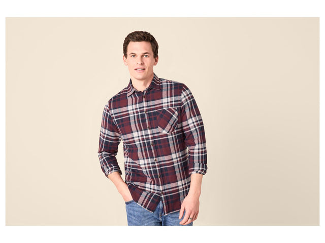 Chemise casual en flanelle homme