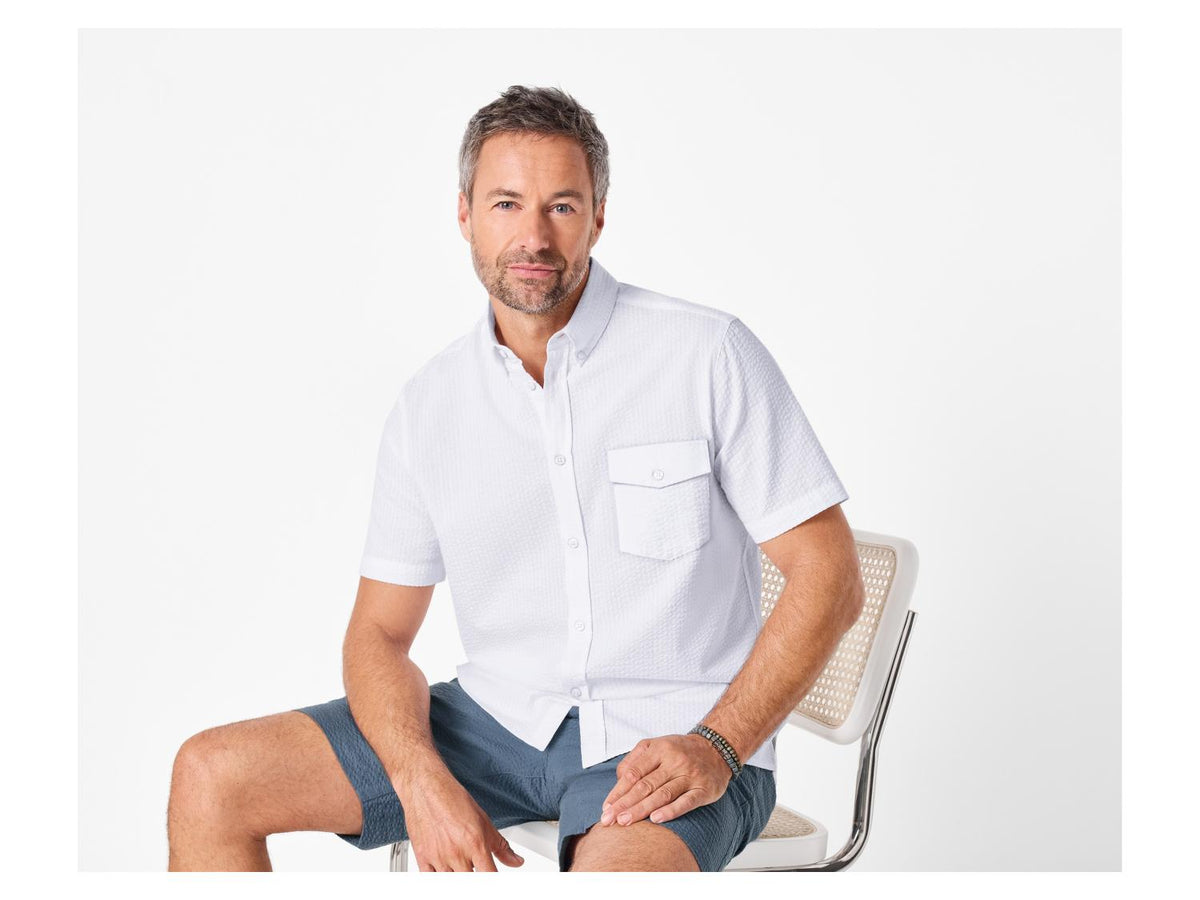 Chemise en seersucker homme