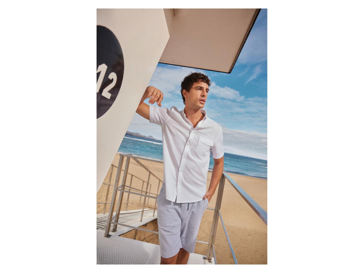 Chemise en seersucker homme