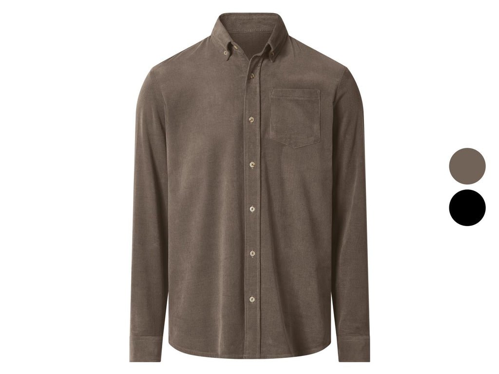Chemise en velours côtelé homme