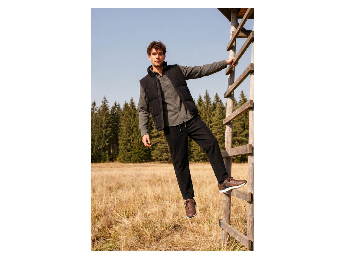 Chemise en velours côtelé homme