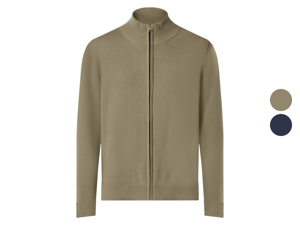 Gilet zippé en maille homme