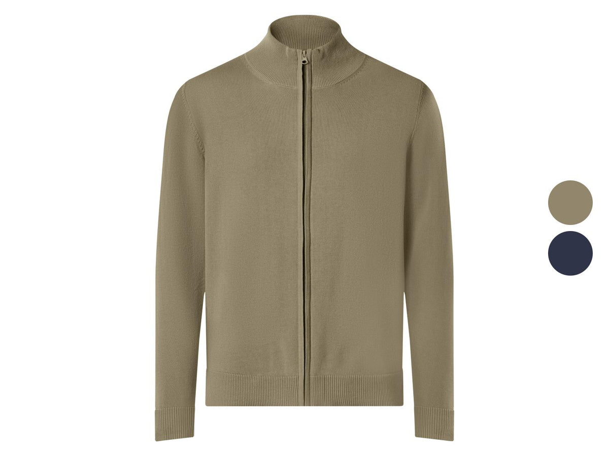 Gilet zippé en maille homme