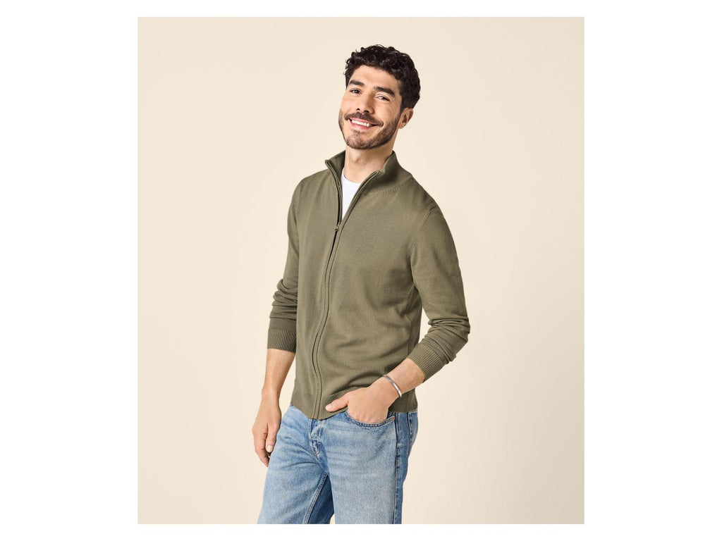 Gilet zippé en maille homme