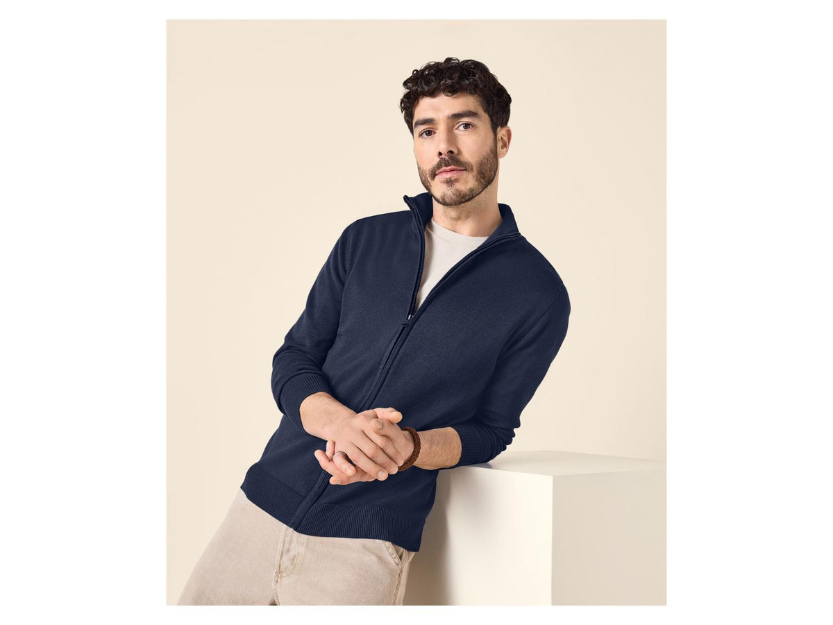 Gilet zippé en maille homme