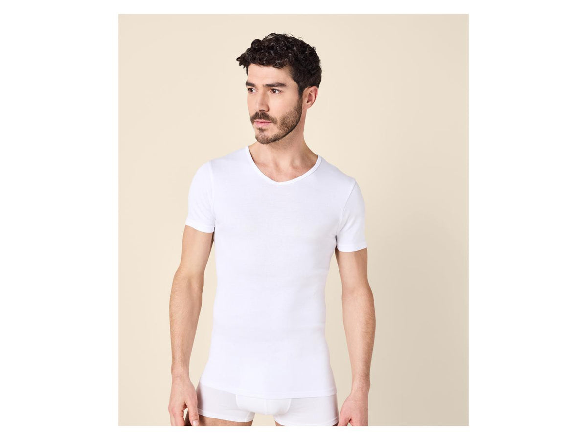 Lot de 3 maillots de corps côtelés homme
