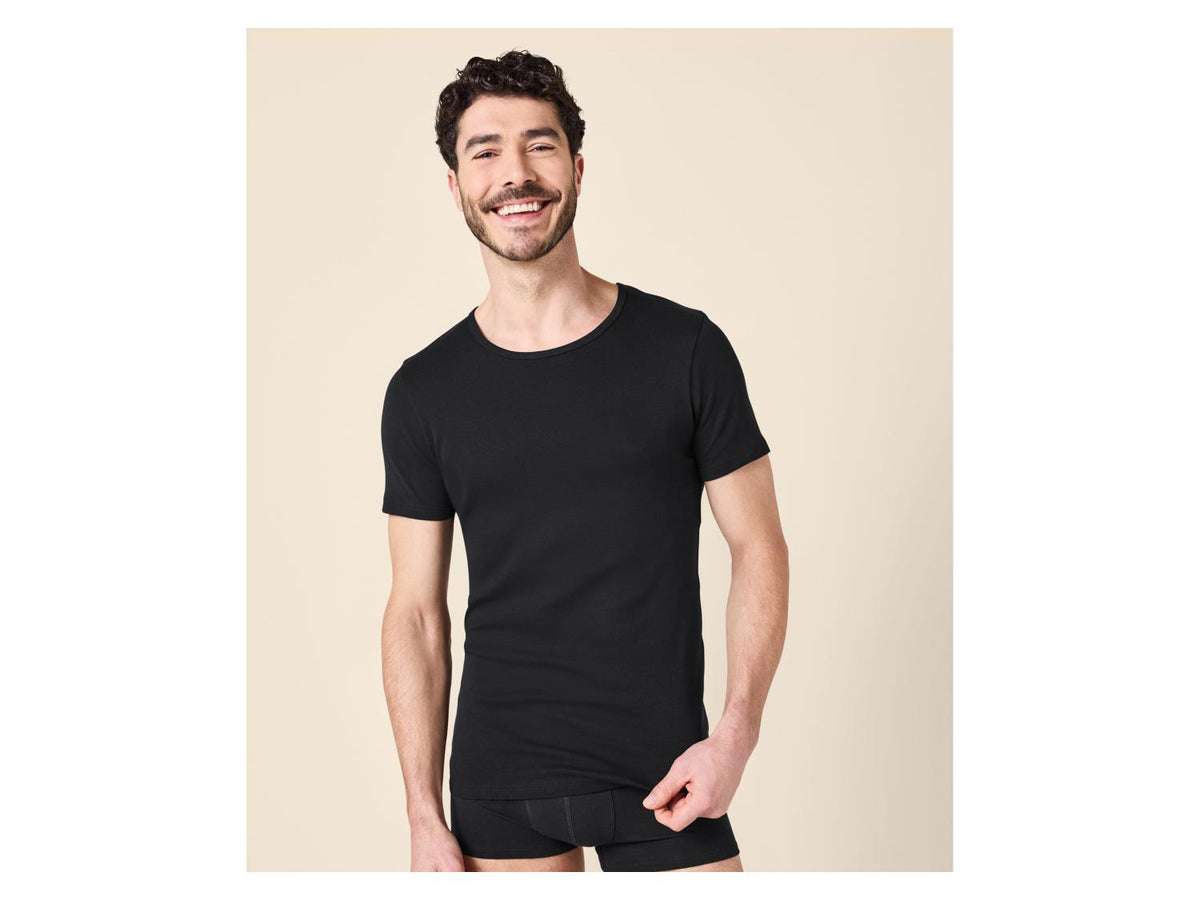 Lot de 3 maillots de corps côtelés homme