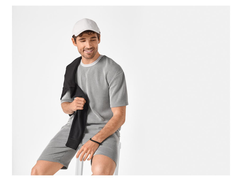 T-shirt en seersucker homme