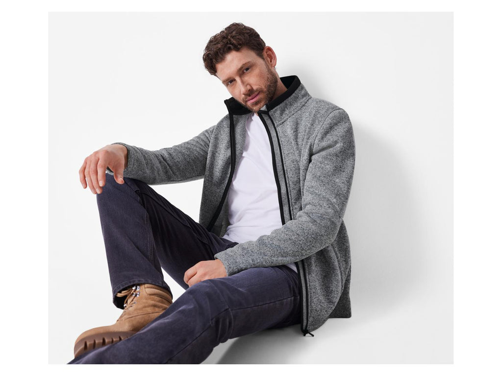 Veste polaire en tricot pour homme