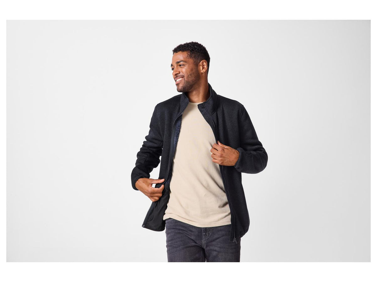 Veste polaire en tricot pour homme
