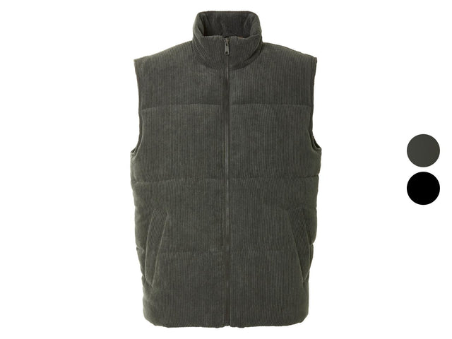 Veste sans manches en velours côtelé homme