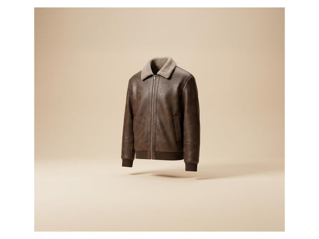 Veste style motard homme