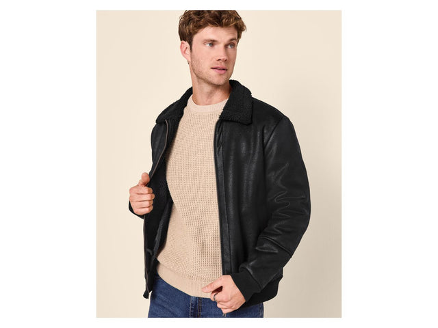 Veste style motard homme