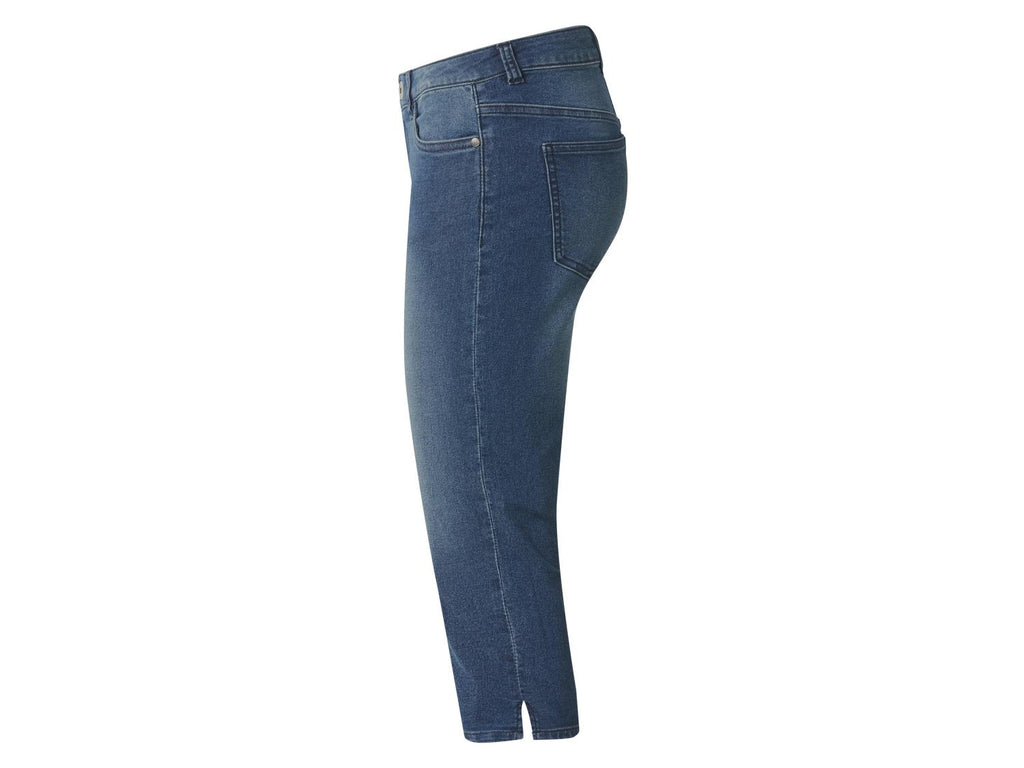 Pantacourt slim en jean femme