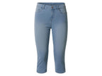 Pantacourt slim en jean femme