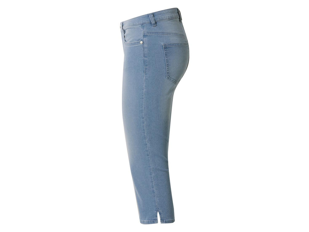 Pantacourt slim en jean femme
