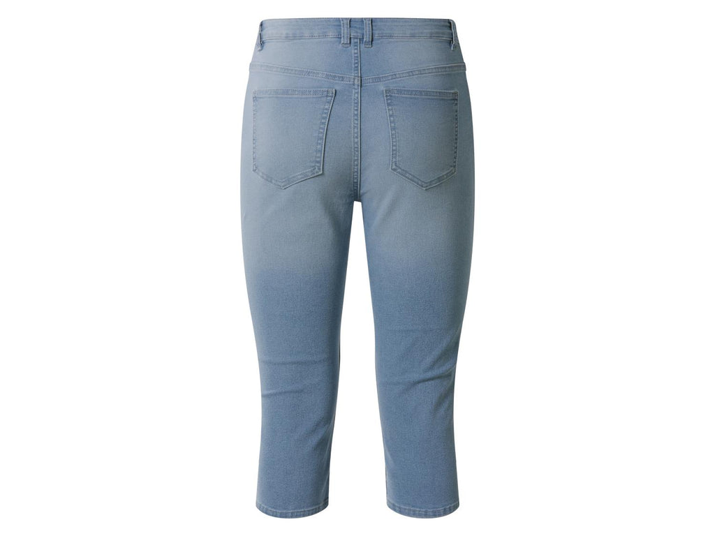 Pantacourt slim en jean femme