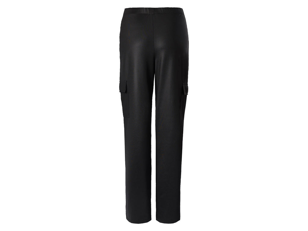 Pantalon cargo en satin femme
