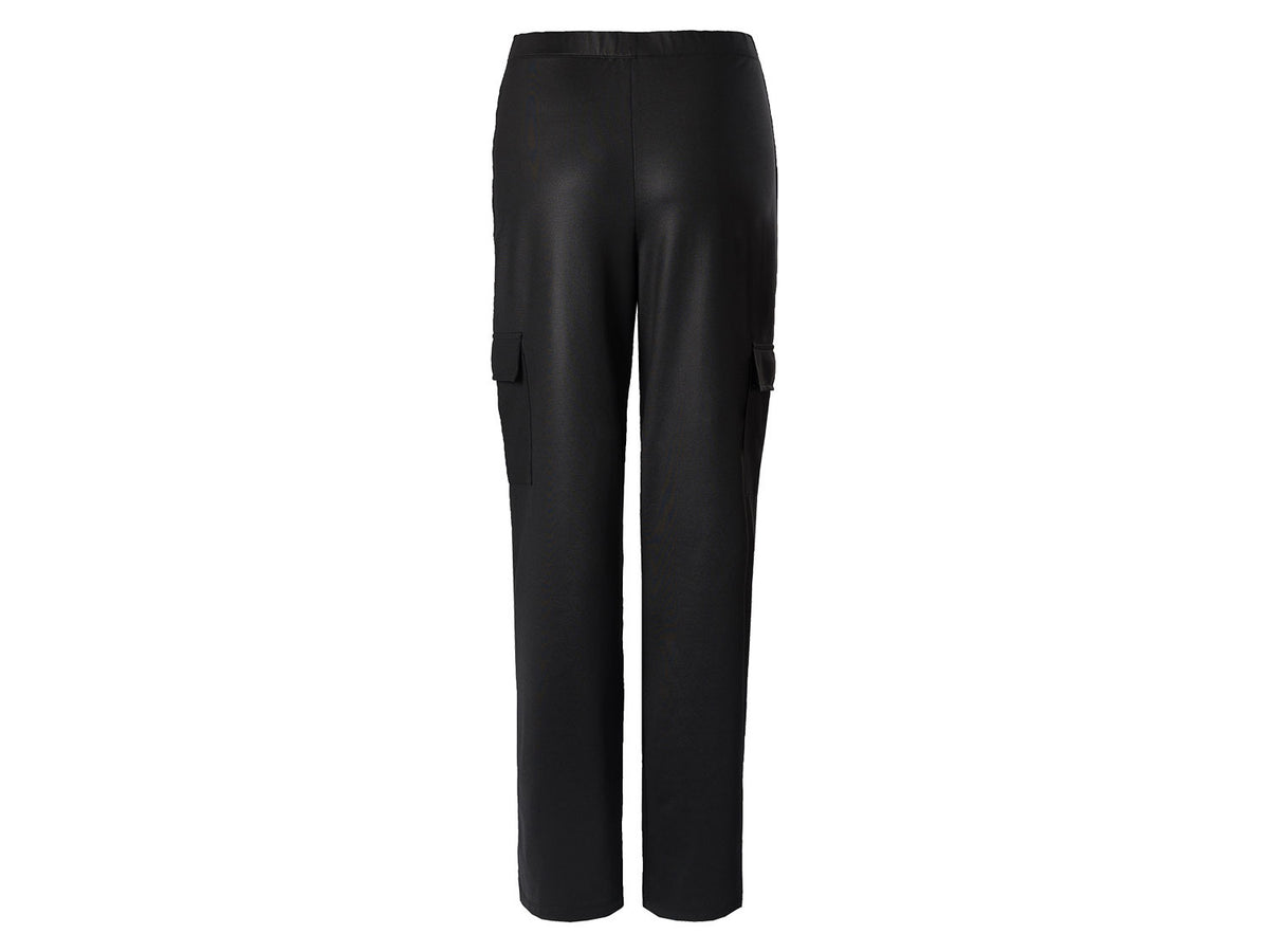 Pantalon cargo en satin femme