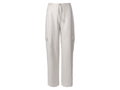 Pantalon cargo en satin femme