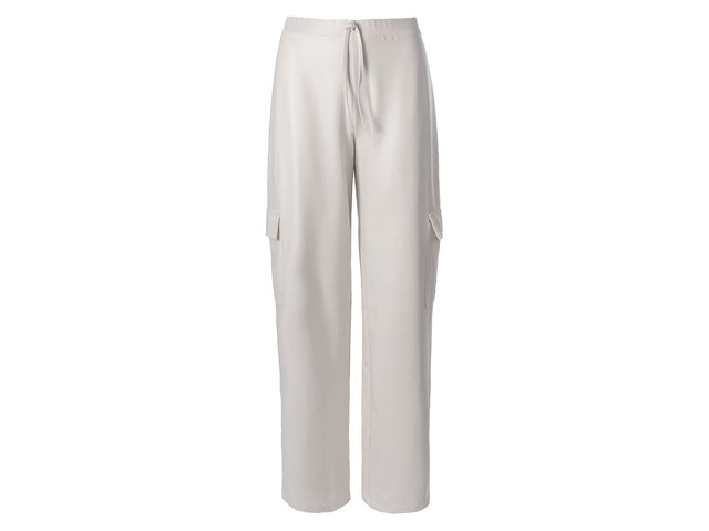 Pantalon cargo en satin femme