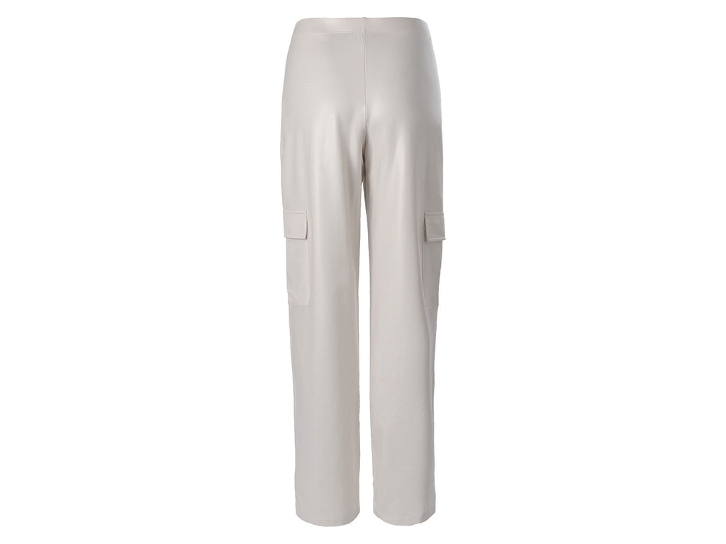 Pantalon cargo en satin femme