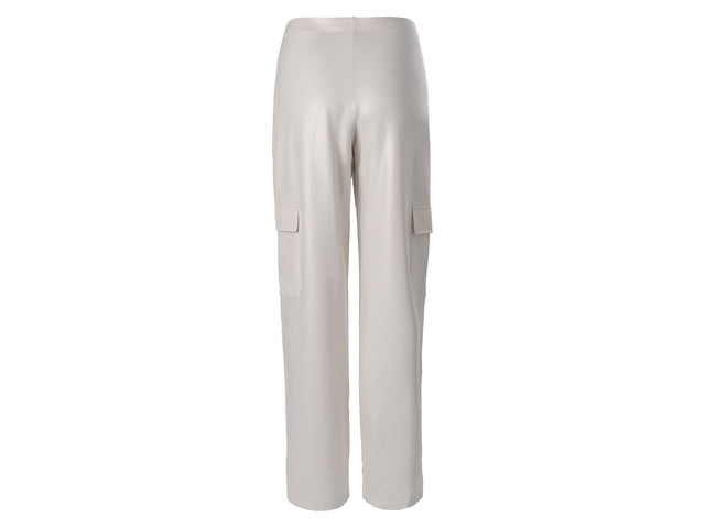 Pantalon cargo en satin femme