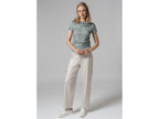 Pantalon cargo en satin femme