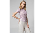 Pantalon cargo en satin femme
