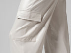 Pantalon cargo en satin femme