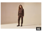 Pantalon en maille fine femme