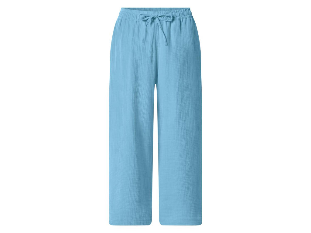 Pantalon en mousseline 7/8 femme
