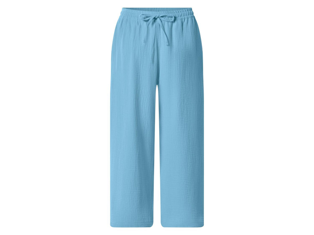 Pantalon en mousseline 7/8 femme