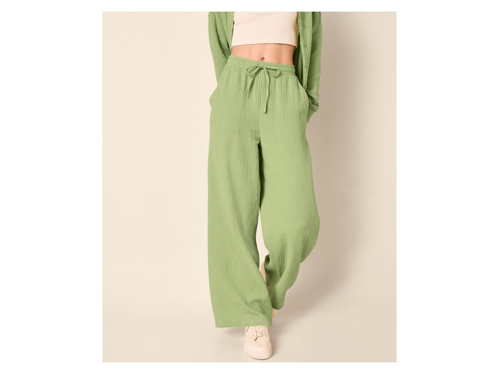 Pantalon en mousseline femme