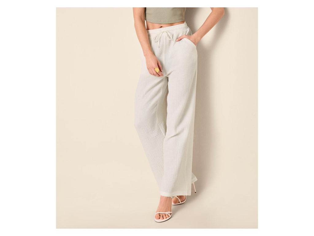 Pantalon en mousseline femme