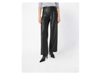 Pantalon en similicuir taille haute femme