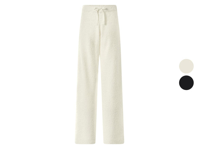 Pantalon large en peluche femme