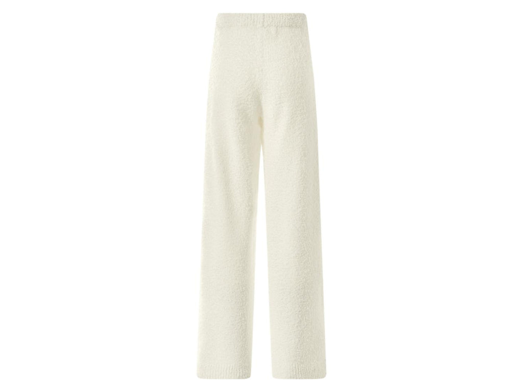 Pantalon large en peluche femme