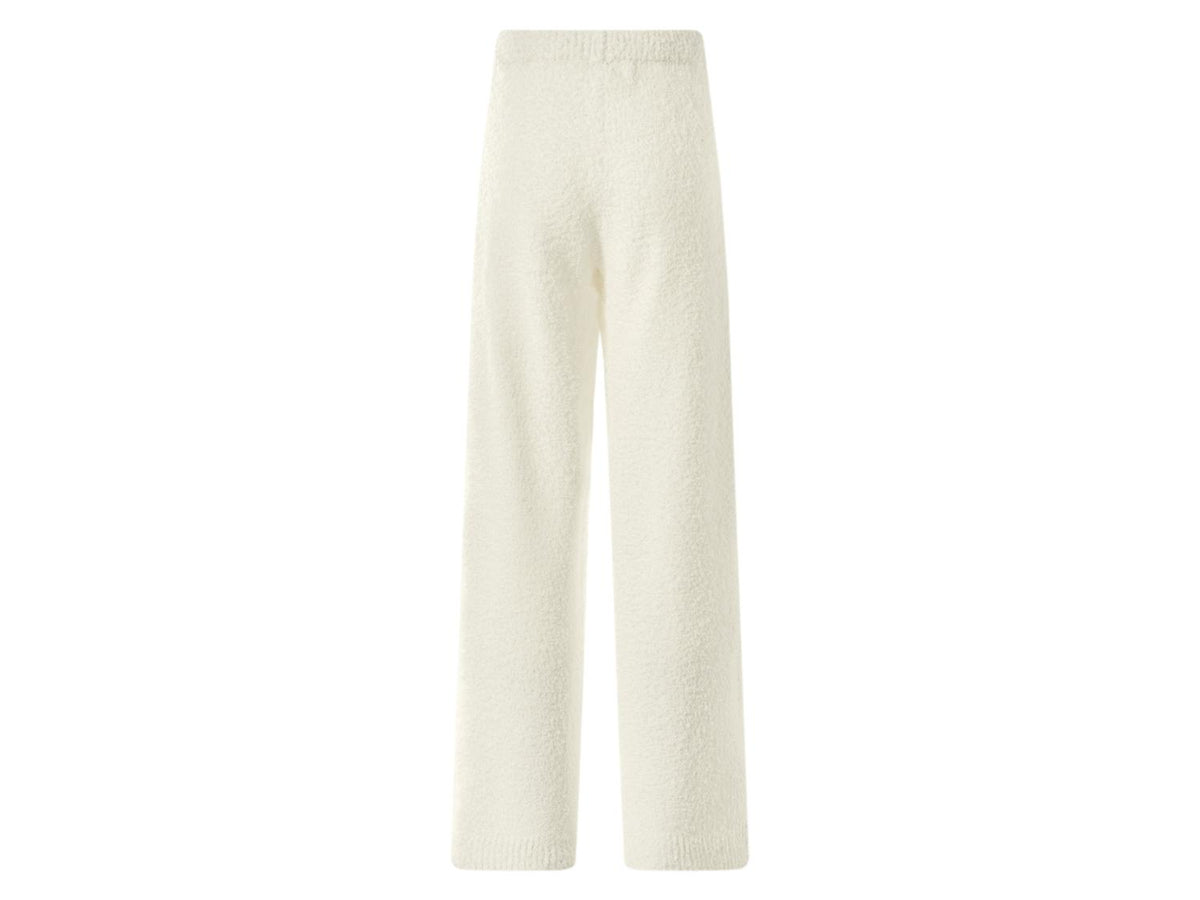 Pantalon large en peluche femme