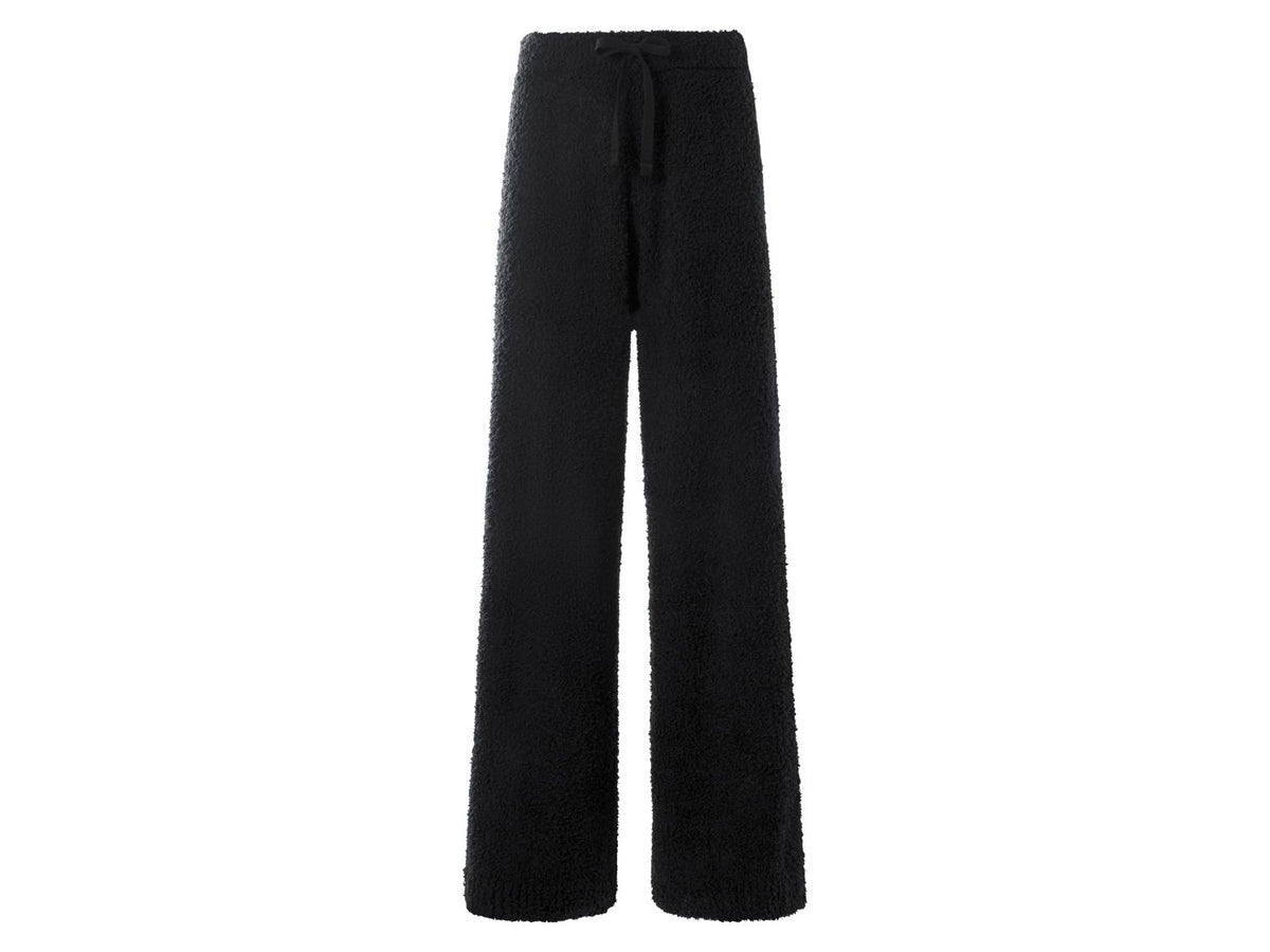 Pantalon large en peluche femme