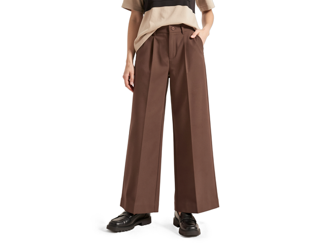 Pantalon large en twill femme