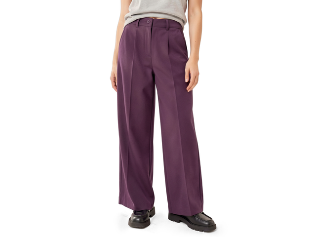 Pantalon large en twill femme