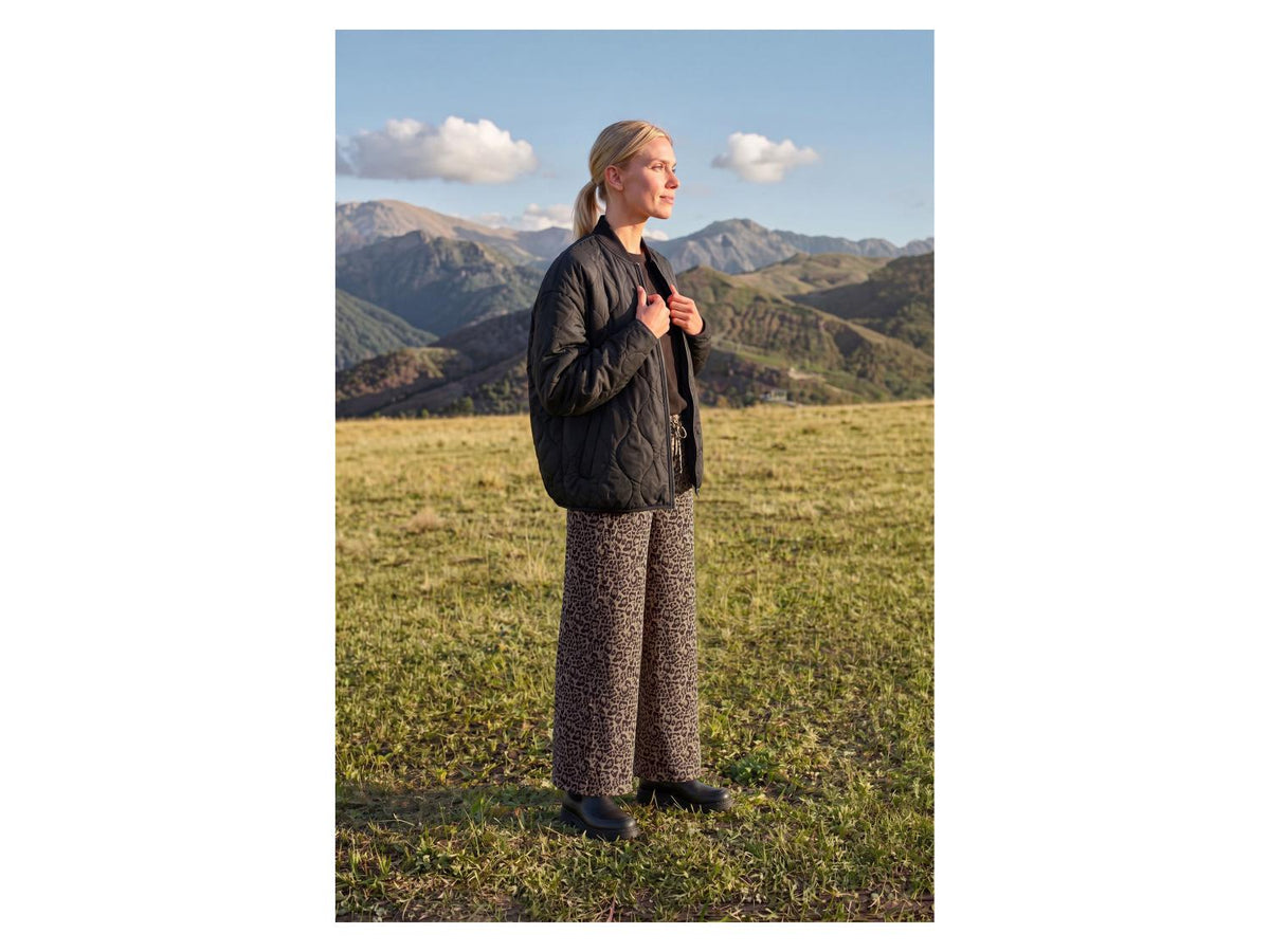 Pantalon large satiné femme