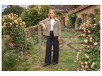 Pantalon large satiné femme