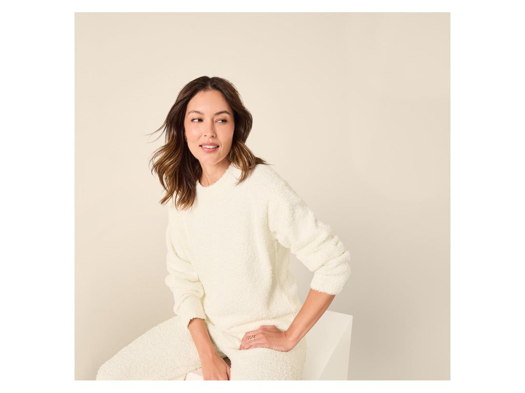 Pull en peluche femme