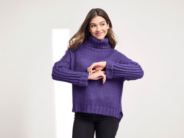 Pull femme en maille