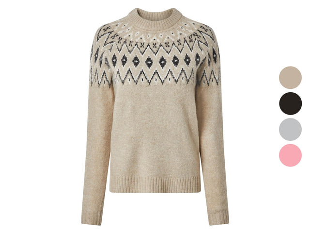 Pull-over en grosse maille femme