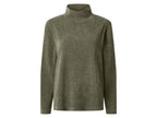 Pull-over femme aspect velours côtelé