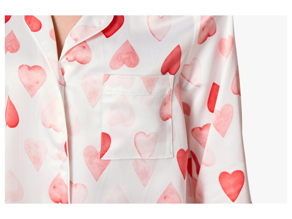 Pyjama en satin pour femme