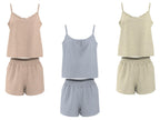 Pyjashort en mousseline pour femme